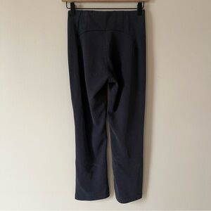 Lululemon Ribbed Softstreme Zip-Leg High-Rise Cropped Pants 25" Black Size 4